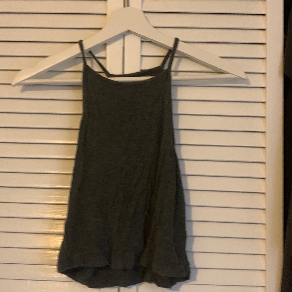 Brandy Melville dark grey halter top